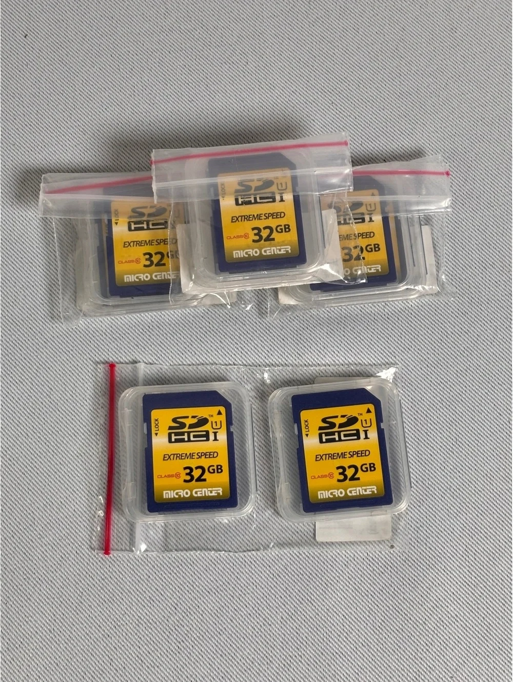 Micro Center 32GB SDHC Extreme Speed Memory Card Set of 5